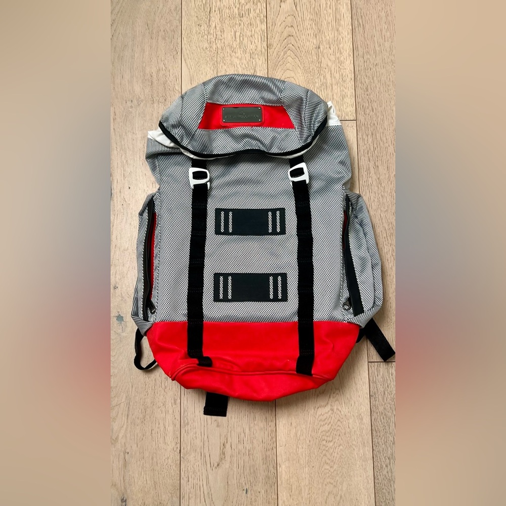 Stella McCartney Red and Gray Backpack
